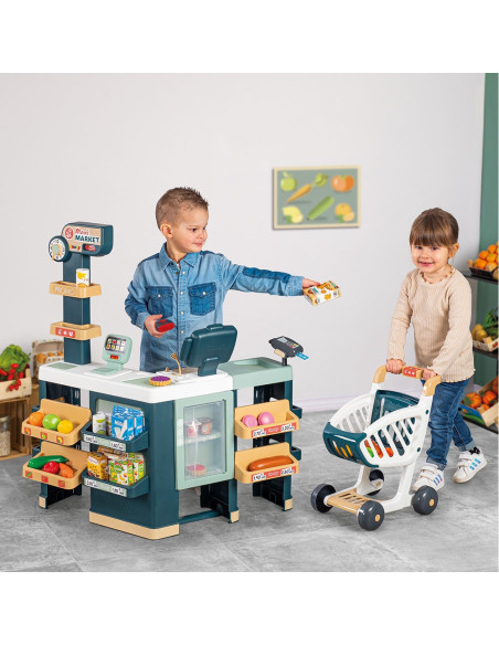 S7600350242,Magazin pentru copii Smoby Maxi Market cu 50 accesorii