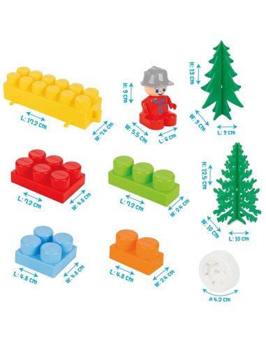 PL-03-593,Set constructie Pilsan Master Blocks in Chest 368 piese
