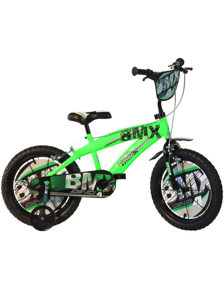 DB-165XC-01-BG,Bicicleta copii Dino Bikes 16' BMX negru si verde