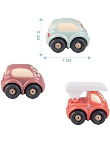 S7600140204,Set vehicule Smoby cu 3 masinute