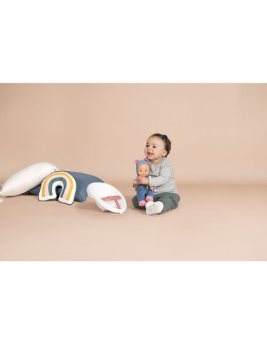 S7600140308,Carucior pentru papusi Smoby Baby Walker 3 in 1 cu papusa