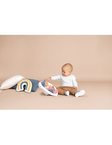 S7600140308,Carucior pentru papusi Smoby Baby Walker 3 in 1 cu papusa