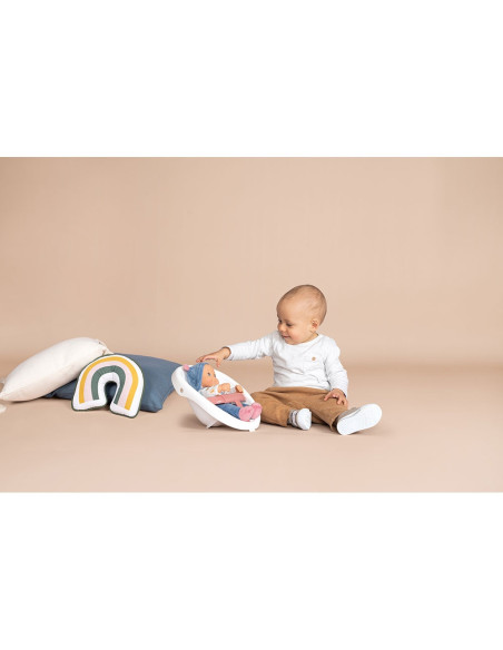 S7600140308,Carucior pentru papusi Smoby Baby Walker 3 in 1 cu papusa