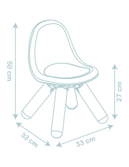 S7600140312,Scaunel cu spatar pentru copii Smoby Little roz