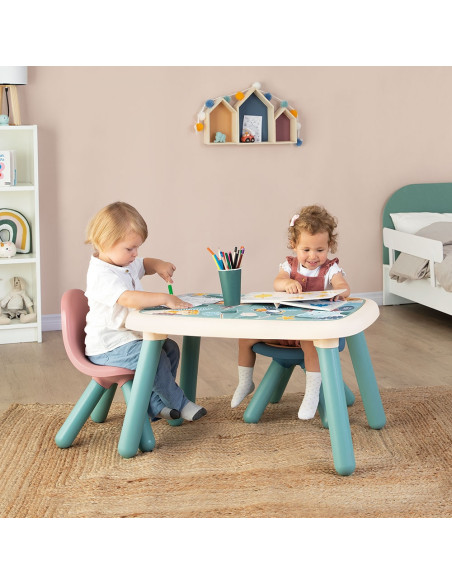 S7600140312,Scaunel cu spatar pentru copii Smoby Little roz