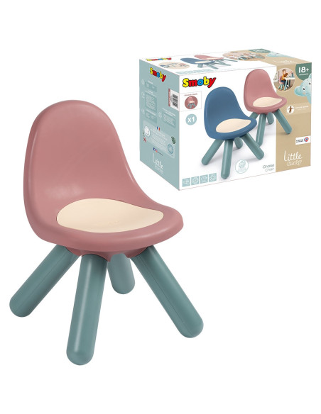 S7600140312,Scaunel cu spatar pentru copii Smoby Little roz