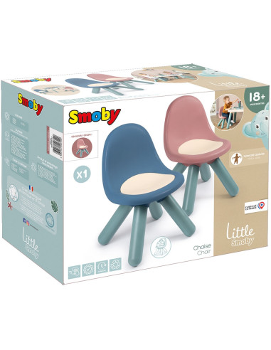 S7600140312,Scaunel cu spatar pentru copii Smoby Little roz