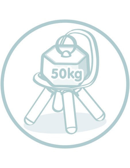 S7600140313,Scaunel cu spatar pentru copii Smoby Little albastru