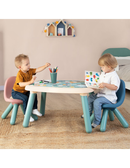 S7600140313,Scaunel cu spatar pentru copii Smoby Little albastru