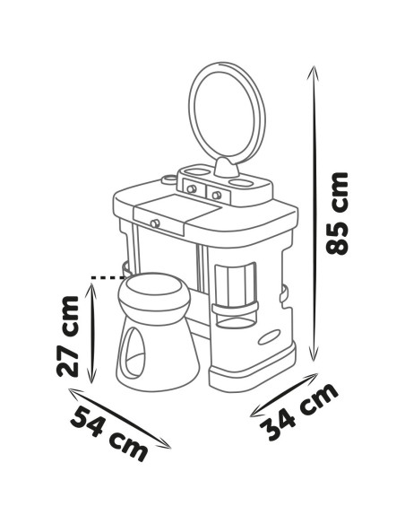 S7600320249,Salon de infrumusetare Smoby My Beauty Dressing Table cu accesorii