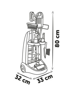 S7600330319,Jucarie Smoby Set curatenie cu troller si aspirator electronic Rowenta negru 2
