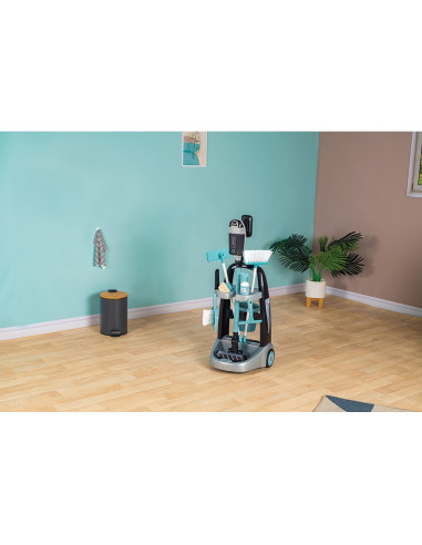 S7600330319,Jucarie Smoby Set curatenie cu troller si aspirator electronic Rowenta negru
