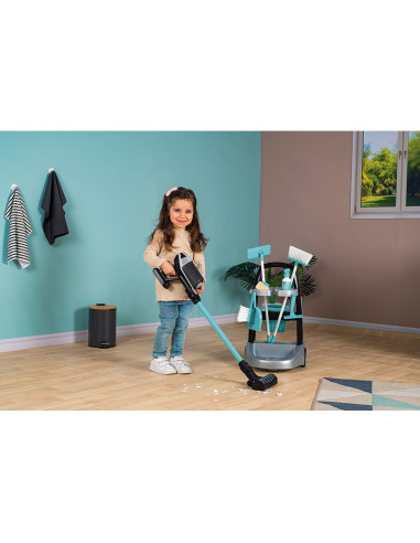 S7600330319,Jucarie Smoby Set curatenie cu troller si aspirator electronic Rowenta negru