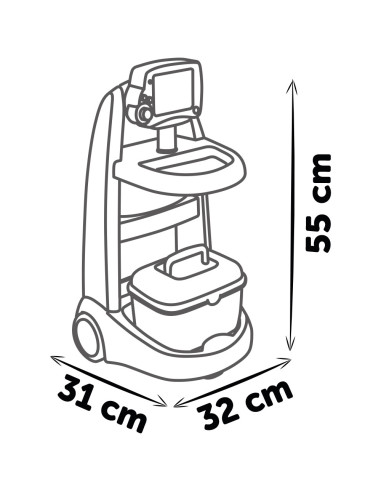 S7600340207,Jucarie Smoby Set doctor cu carucior si accesorii