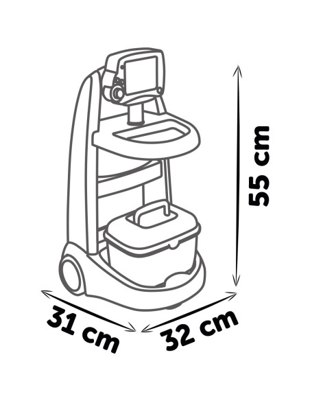S7600340207,Jucarie Smoby Set doctor cu carucior si accesorii