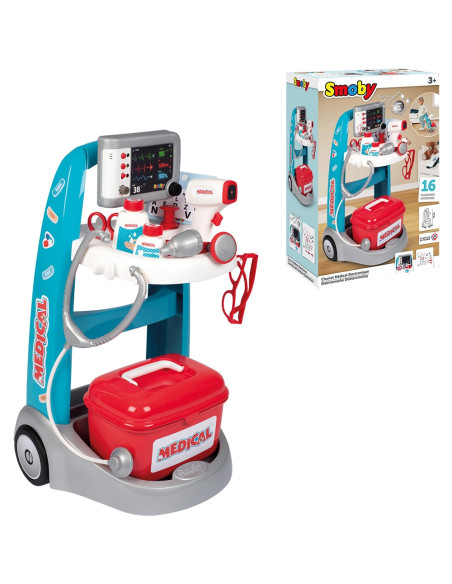 S7600340207,Jucarie Smoby Set doctor cu carucior si accesorii