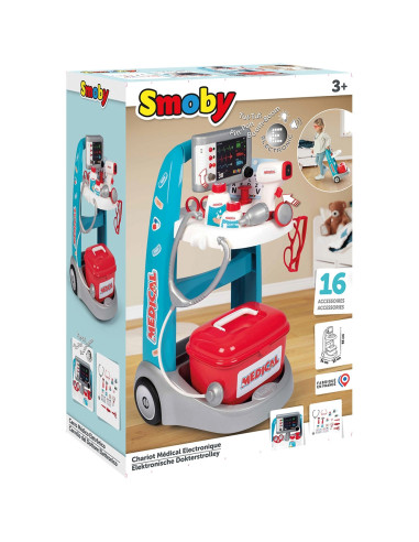 S7600340207,Jucarie Smoby Set doctor cu carucior si accesorii