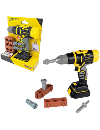 S7600360148,Jucarie Smoby Bormasina mecanica Stanley cu accesorii