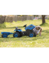 S7600710129,Tractor cu pedale si remorca Smoby Farmer XL albastru