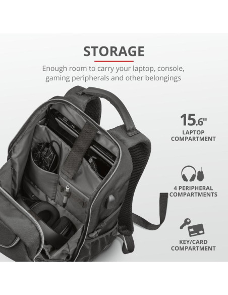 Rucsac Trust GXT 1255 Outlaw Gaming Backpack 15.6"