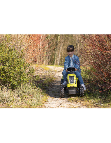 S7600710130,Tractor cu pedale si remorca Smoby Farmer XL verde