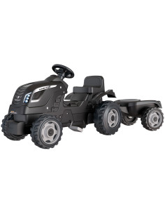 S7600710131,Tractor cu pedale si remorca Smoby Farmer XL negru