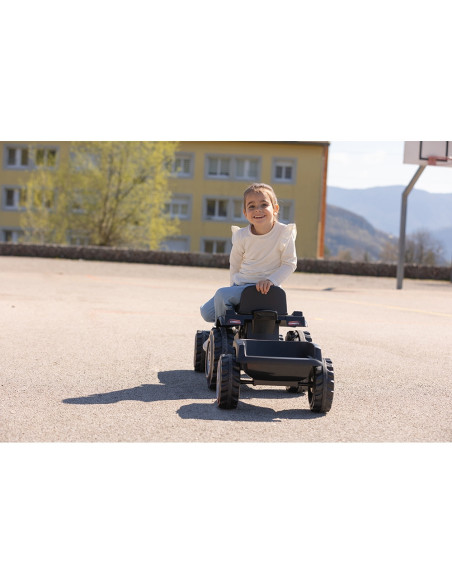 S7600710131,Tractor cu pedale si remorca Smoby Farmer XL negru