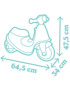 S7600721006,Scuter Smoby Scooter Ride-On albastru 2