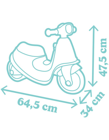 S7600721006,Scuter Smoby Scooter Ride-On albastru