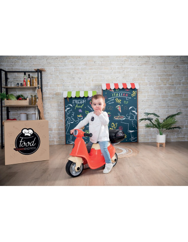S7600721007,Scuter Smoby Scooter Ride-On Food Express rosu