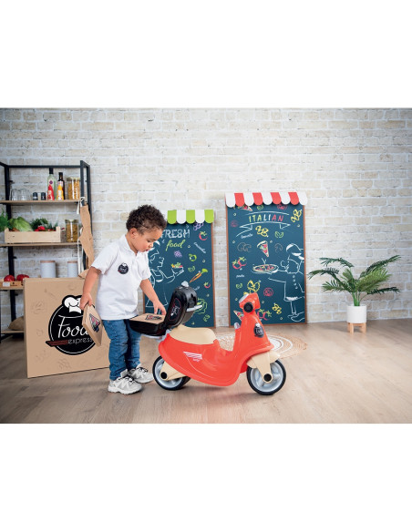 S7600721007,Scuter Smoby Scooter Ride-On Food Express rosu