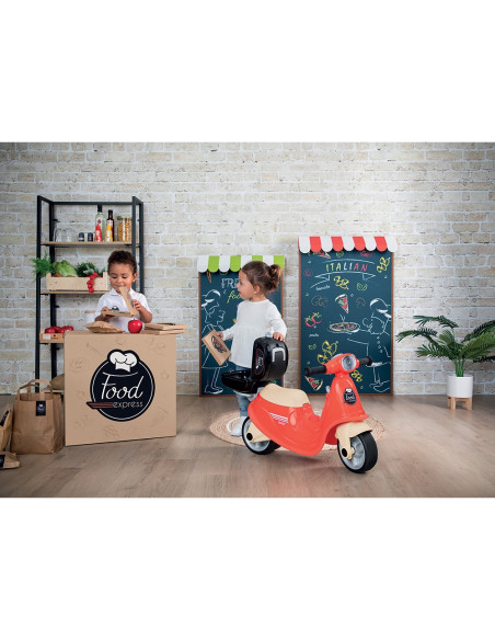 S7600721007,Scuter Smoby Scooter Ride-On Food Express rosu