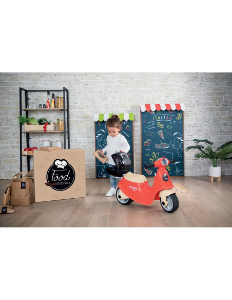 S7600721007,Scuter Smoby Scooter Ride-On Food Express rosu