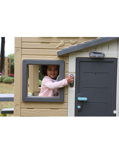 S7600810917,Sonerie electronica pentru casuta copii Smoby Doorbell gri