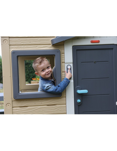 S7600810917,Sonerie electronica pentru casuta copii Smoby Doorbell gri