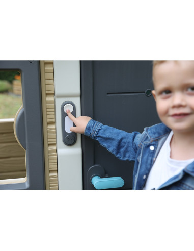 S7600810917,Sonerie electronica pentru casuta copii Smoby Doorbell gri