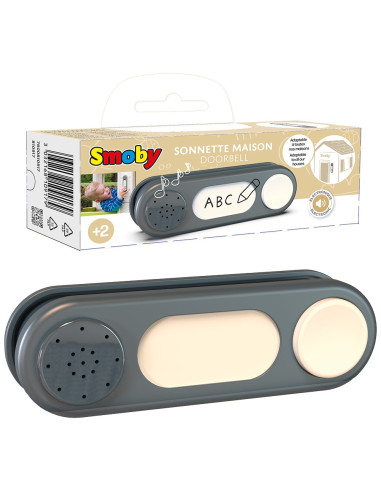 S7600810917,Sonerie electronica pentru casuta copii Smoby Doorbell gri