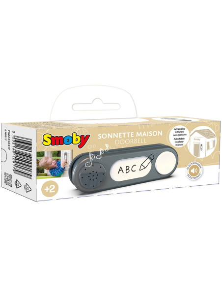 S7600810917,Sonerie electronica pentru casuta copii Smoby Doorbell gri