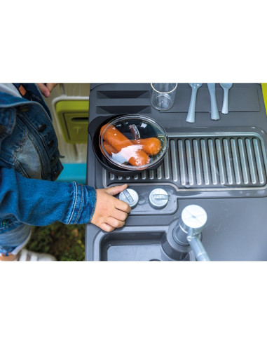 S7600810918,Bucatarie Smoby pentru casuta cu accesorii