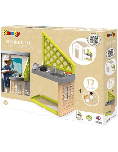 S7600810918,Bucatarie Smoby pentru casuta cu accesorii