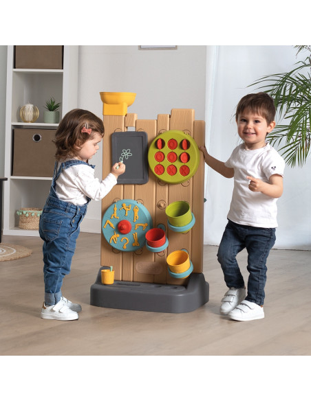 S7600840300,Perete de activitati Smoby 6 in 1 cu accesorii