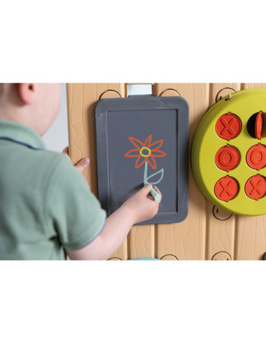 S7600840300,Perete de activitati Smoby 6 in 1 cu accesorii