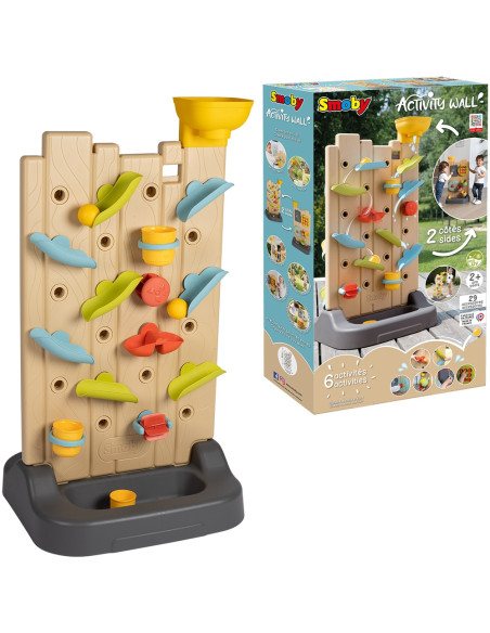 S7600840300,Perete de activitati Smoby 6 in 1 cu accesorii