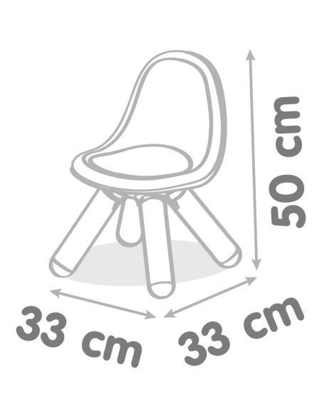 S7600880116,Scaunel cu spatar pentru copii Smoby albastru