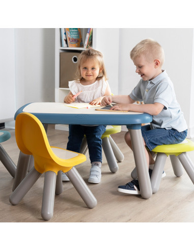 S7600880117,Scaunel cu spatar pentru copii Smoby galben
