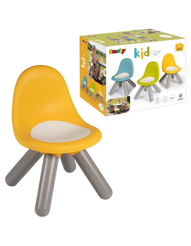 S7600880117,Scaunel cu spatar pentru copii Smoby galben
