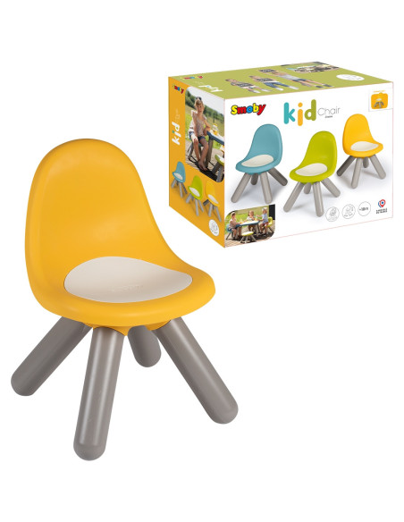 S7600880117,Scaunel cu spatar pentru copii Smoby galben