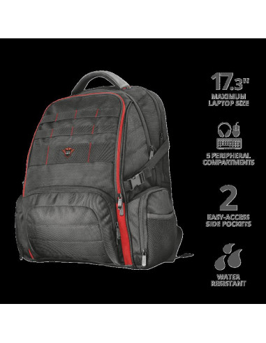 Rucsac Trust GXT1250 Hunter Backpack Black 17.3",TR-22571