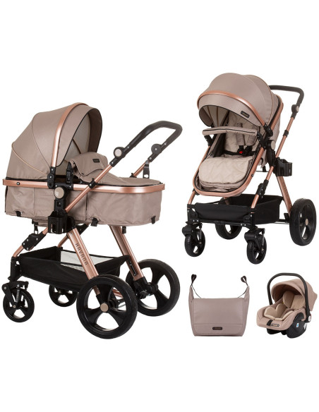 ST-KKHA02405GB,Carucior Chipolino Havana 3 in 1 golden beige
