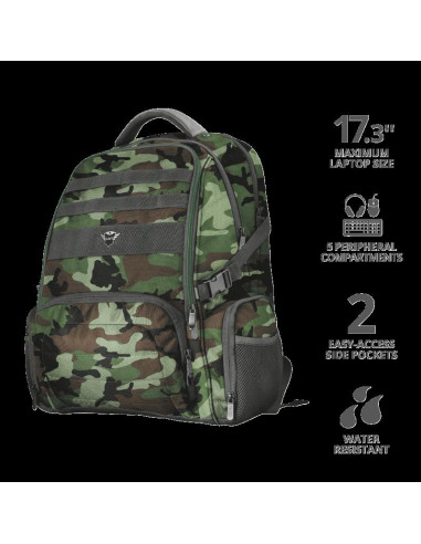Rucsac Trust GXT 1250G Hunter Gaming Backpack for 17.3" laptops